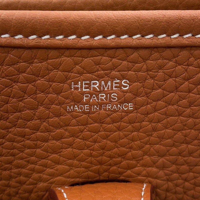 エルメス ショルダーバッグ エブリン3 PM ゴールド/シルバー金具 トリヨンクレマンス W刻印 HERMES Evelyne