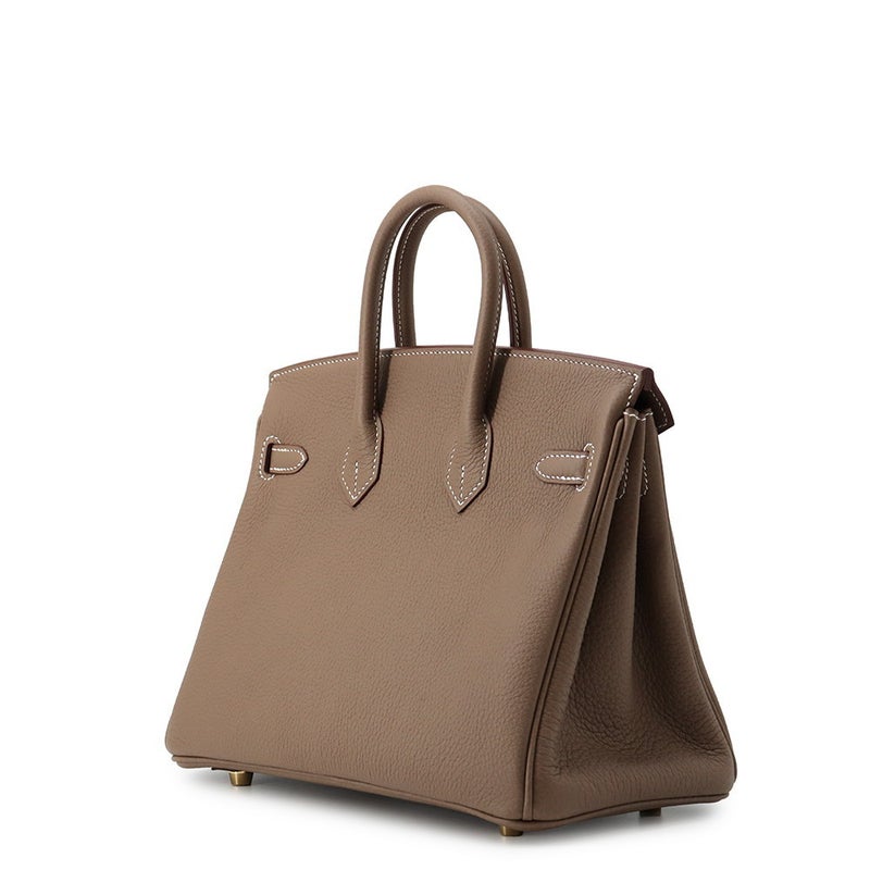エルメス バーキン25 エトゥープ/ゴールド金具 トゴ G刻印 HERMES Birkin ハンドバッグ