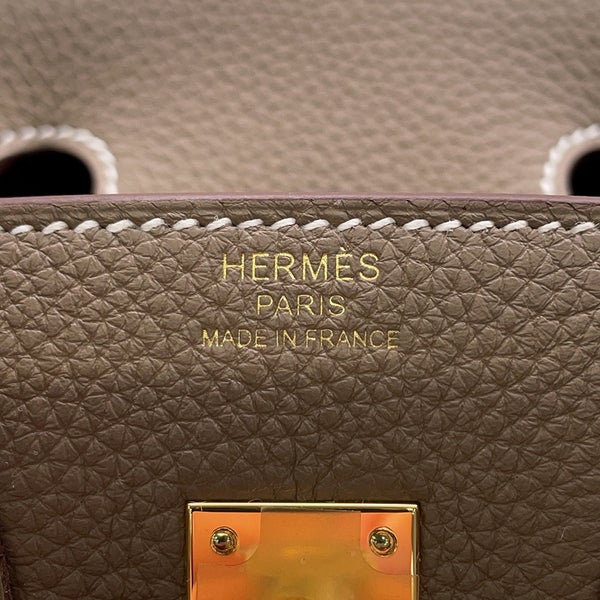 エルメス バーキン25 エトゥープ/ゴールド金具 トゴ G刻印 HERMES Birkin ハンドバッグ