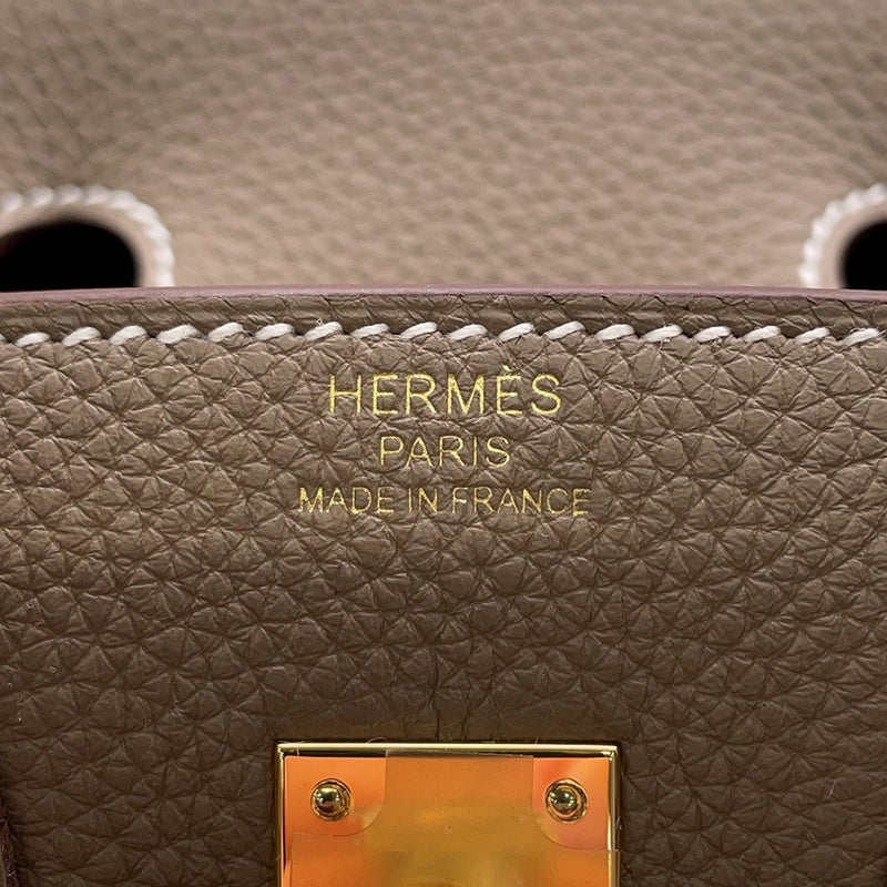 エルメス バーキン25 エトゥープ/ゴールド金具 トゴ G刻印 HERMES Birkin ハンドバッグ