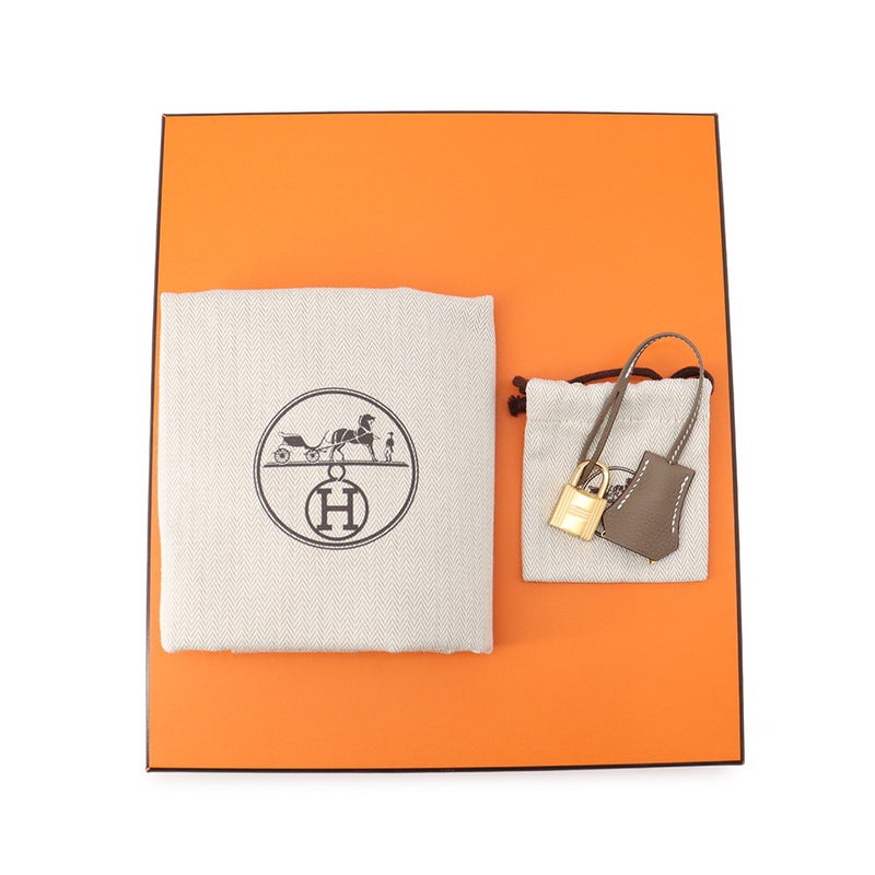 エルメス バーキン25 エトゥープ/ゴールド金具 トゴ G刻印 HERMES Birkin ハンドバッグ