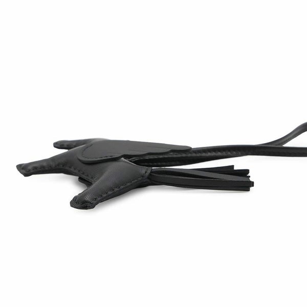 エルメス バッグチャーム ロデオPM ペガサス ブラック ラムスキン K刻印 黒 ソーブラック