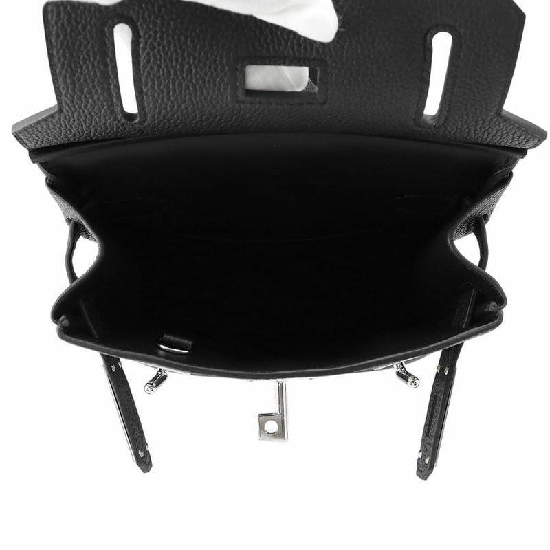 エルメス ボディバッグ ケリー アッカドPM ブラック/シルバー金具 トゴ W刻印 メンズ 黒