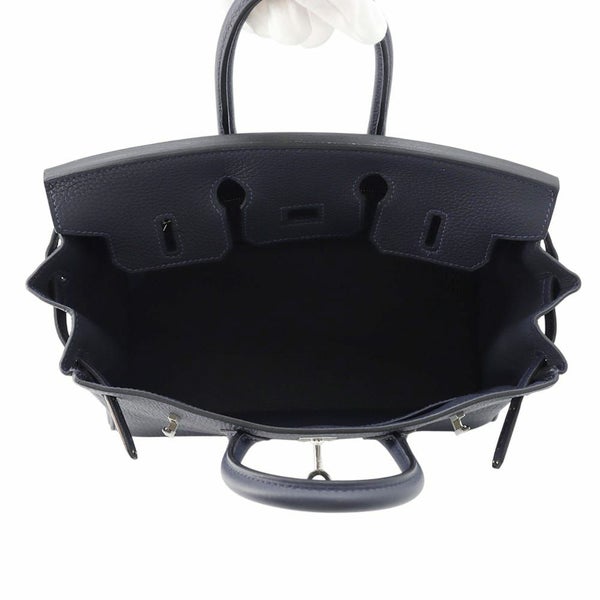 エルメス バーキン25 ブルーニュイ/シルバー金具 トゴ W刻印 HERMES Birkin ハンドバッグ