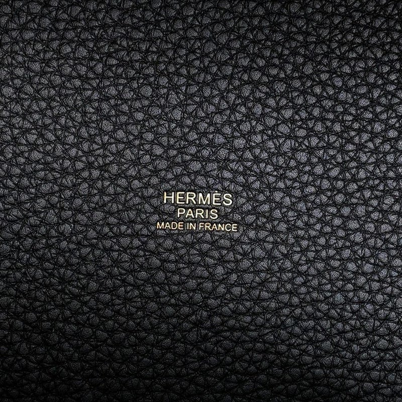 エルメス ハンドバッグ ピコタンロックMM ブラック/ゴールド金具 トリヨンクレマンス K刻印 黒