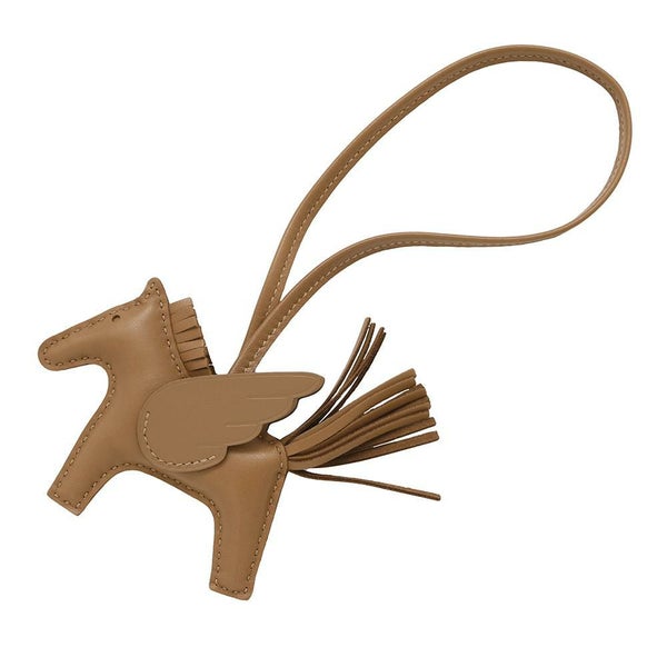 エルメス バッグチャーム ロデオPM ペガサス ゴールド ラムスキン B刻印