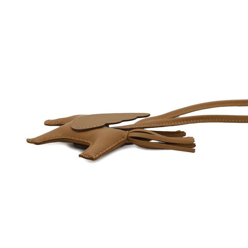 エルメス バッグチャーム ロデオPM ペガサス ゴールド ラムスキン B刻印