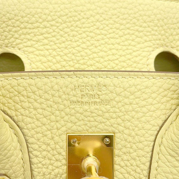 エルメス バーキン25 ジョーヌプッサン/ゴールド金具 トゴ Z刻印 HERMES Birkin ハンドバッグ