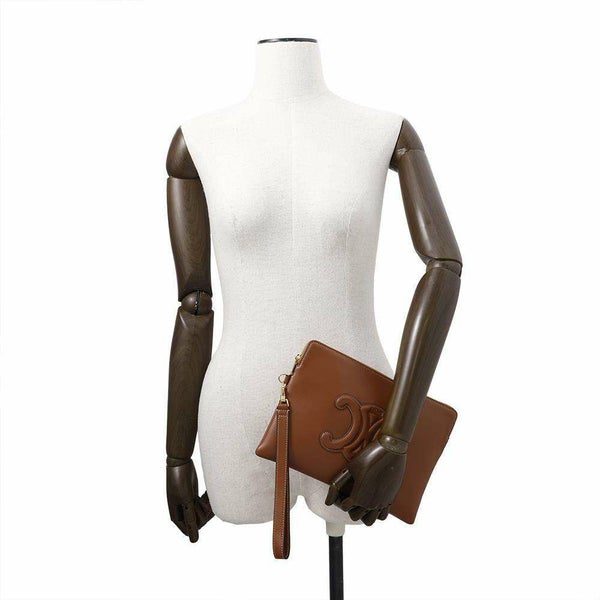 セリーヌ クラッチバッグ トリオンフ スモール ポーチ レザー 10J983 CELINE セカンドバッグ