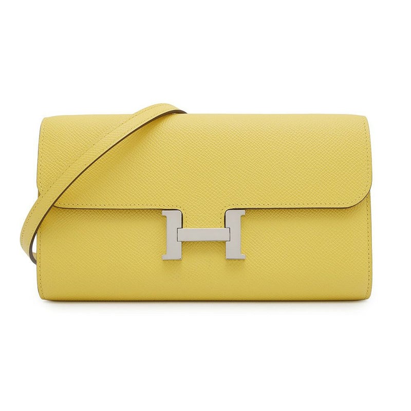 エルメス 長財布 コンスタンス トゥーゴー ロング ジョーヌナプル/シルバー金具 エプソン B刻印 HERMES