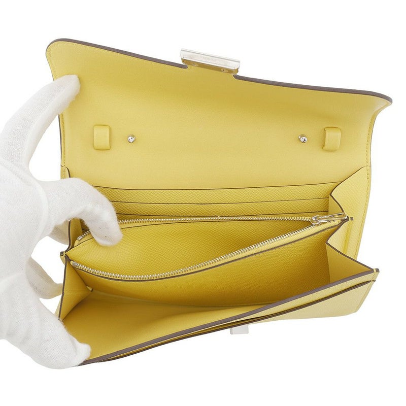 エルメス 長財布 コンスタンス トゥーゴー ロング ジョーヌナプル/シルバー金具 エプソン B刻印 HERMES