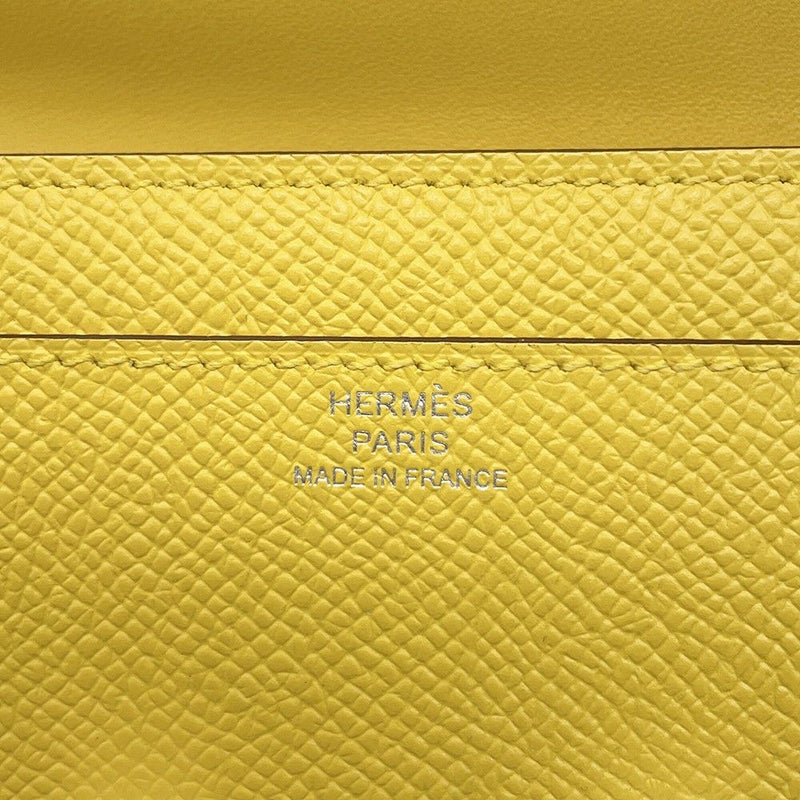 エルメス 長財布 コンスタンス トゥーゴー ロング ジョーヌナプル/シルバー金具 エプソン B刻印 HERMES