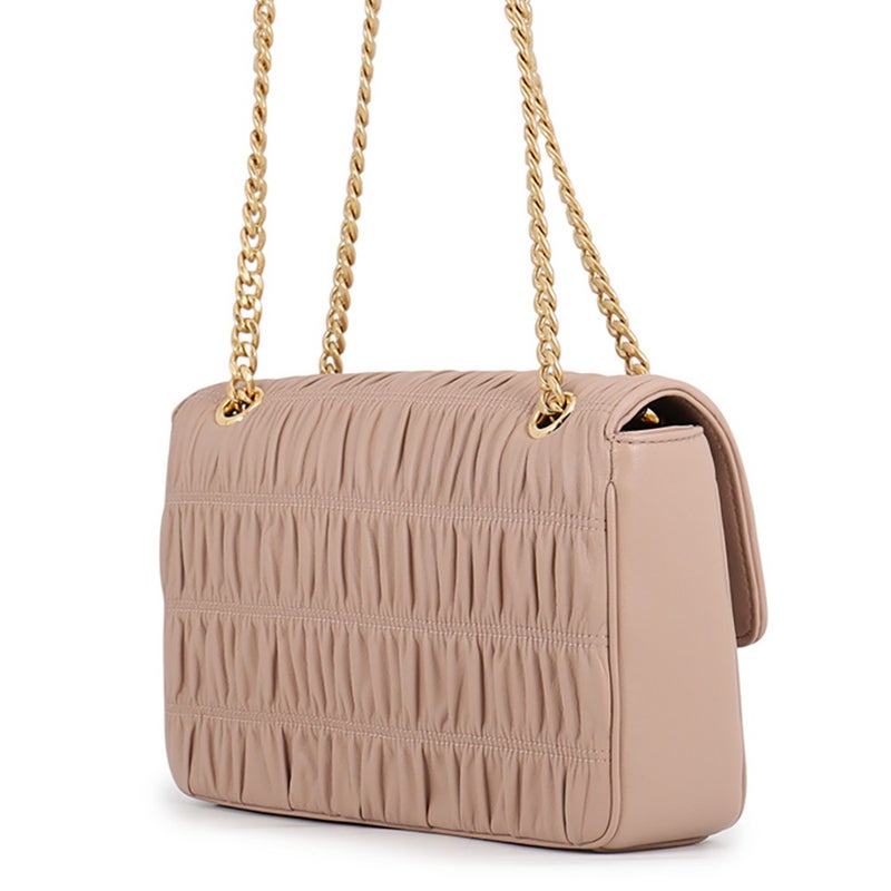 プラダ チェーンショルダーバッグ ギャザー ナッパレザー 1BD235 PRADA