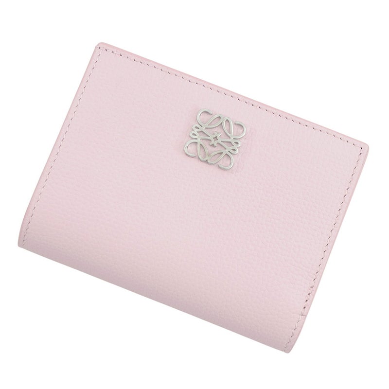 ロエベ 二つ折り財布 アナグラム コンパクト ウォレット ペブルグレインカーフレザー C821NCWX03 LOEWE