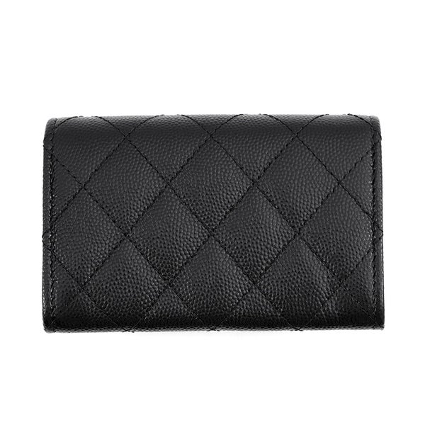 シャネル カードケース マトラッセ ココマーク キャビアスキン ラインストーン AP4178 CHANEL 名刺入れ 黒