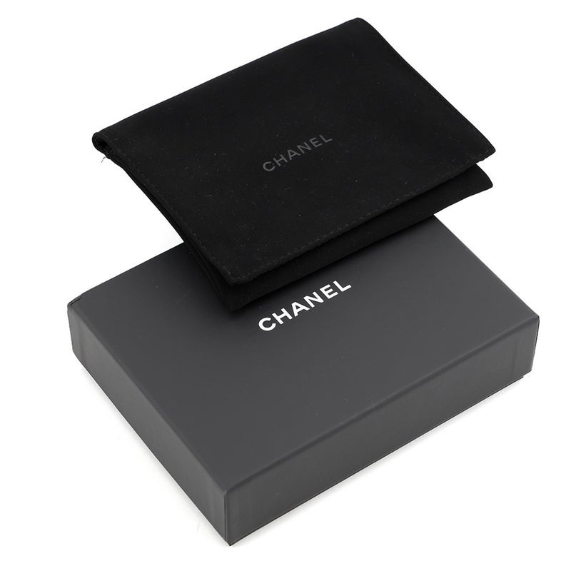 シャネル カードケース マトラッセ ココマーク キャビアスキン ラインストーン AP4178 CHANEL 名刺入れ 黒