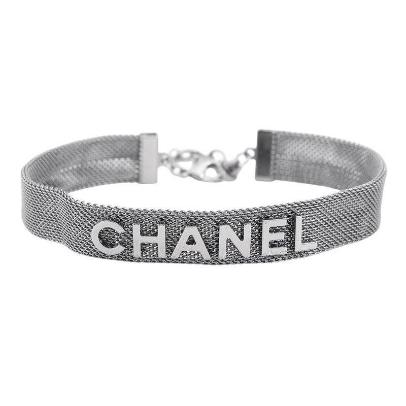 シャネル ネックレス ロゴ メッシュ チョーカー A17A CHANEL アクセサリー