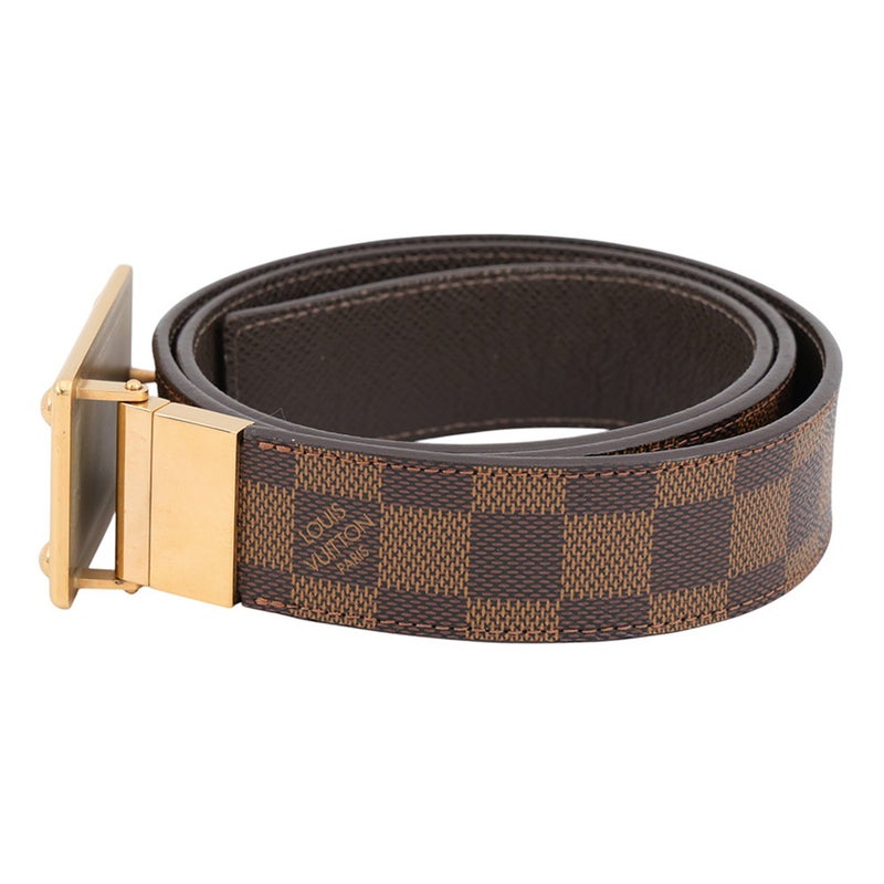 ルイヴィトン ベルト ダミエ・エベヌ サンチュール・アンヴァントゥール リバーシブル 35MM サイズ95 M9677 LOUIS VUITTON