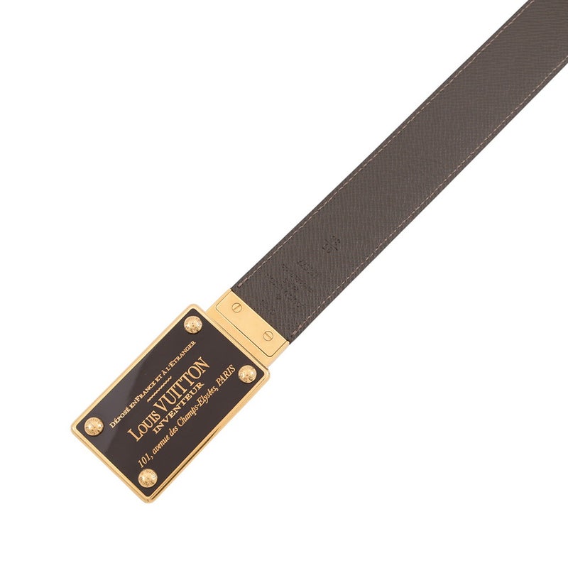 ルイヴィトン ベルト ダミエ・エベヌ サンチュール・アンヴァントゥール リバーシブル 35MM サイズ95 M9677 LOUIS VUITTON
