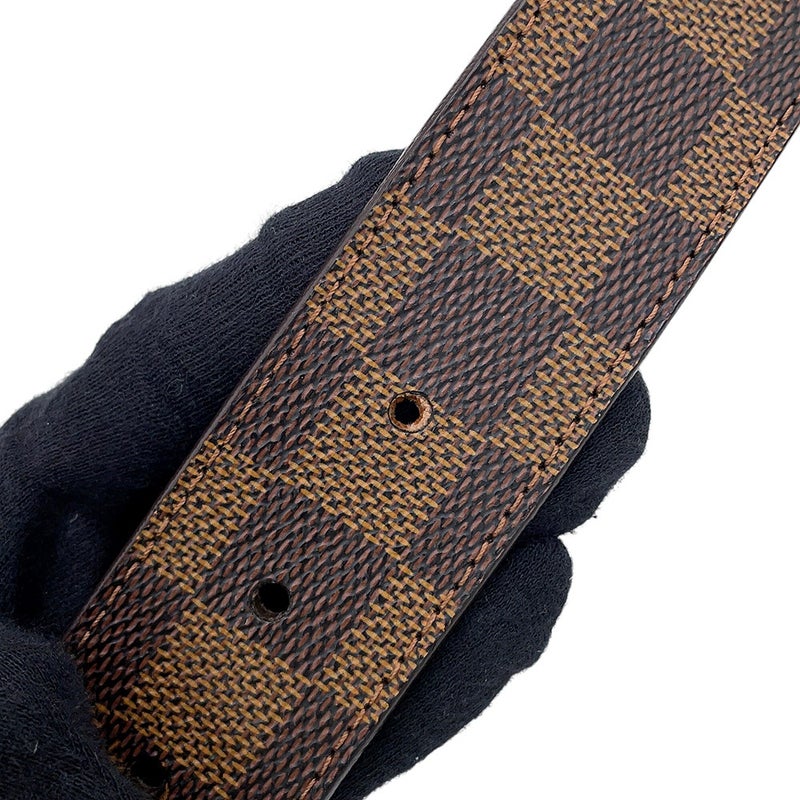 ルイヴィトン ベルト ダミエ・エベヌ サンチュール・アンヴァントゥール リバーシブル 35MM サイズ95 M9677 LOUIS VUITTON