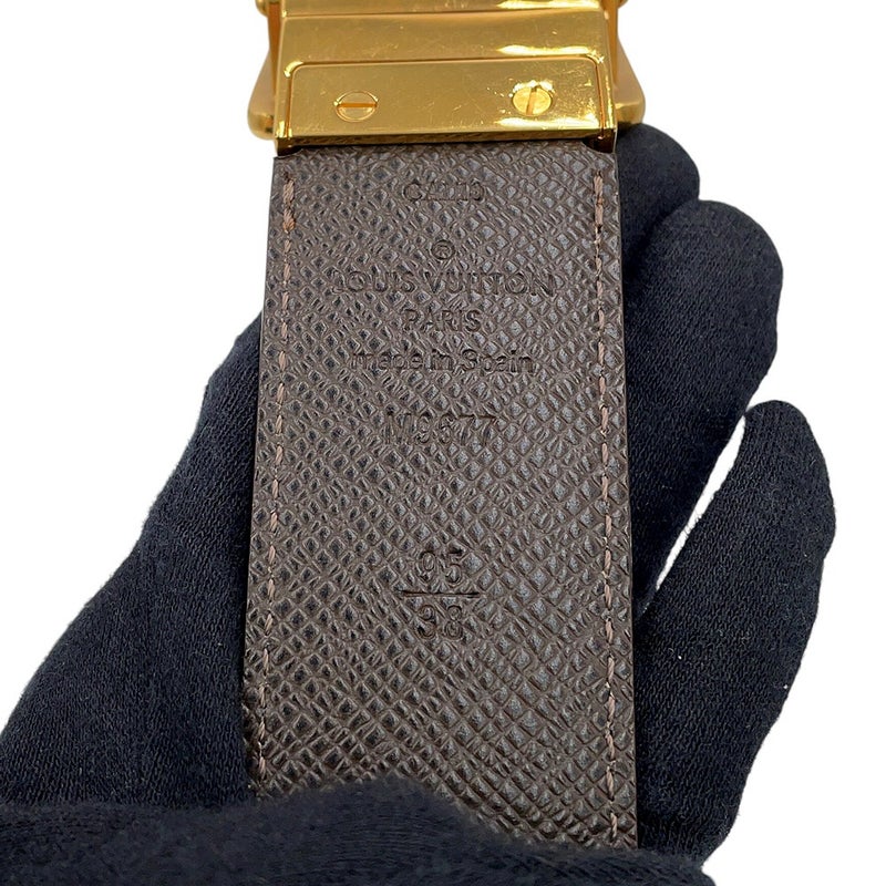 ルイヴィトン ベルト ダミエ・エベヌ サンチュール・アンヴァントゥール リバーシブル 35MM サイズ95 M9677 LOUIS VUITTON