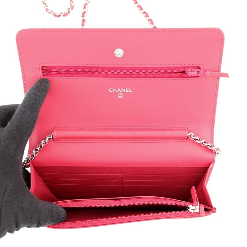 シャネル チェーンウォレット ココマーク キャビアスキン A48654 CHANEL 財布
