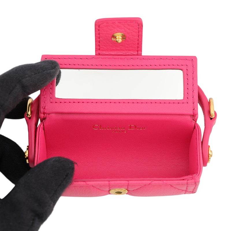 クリスチャン・ディオール リップスティックホルダー カロ CARO カナージュ グレインカーフレザー S5112WHPL Christian Dior