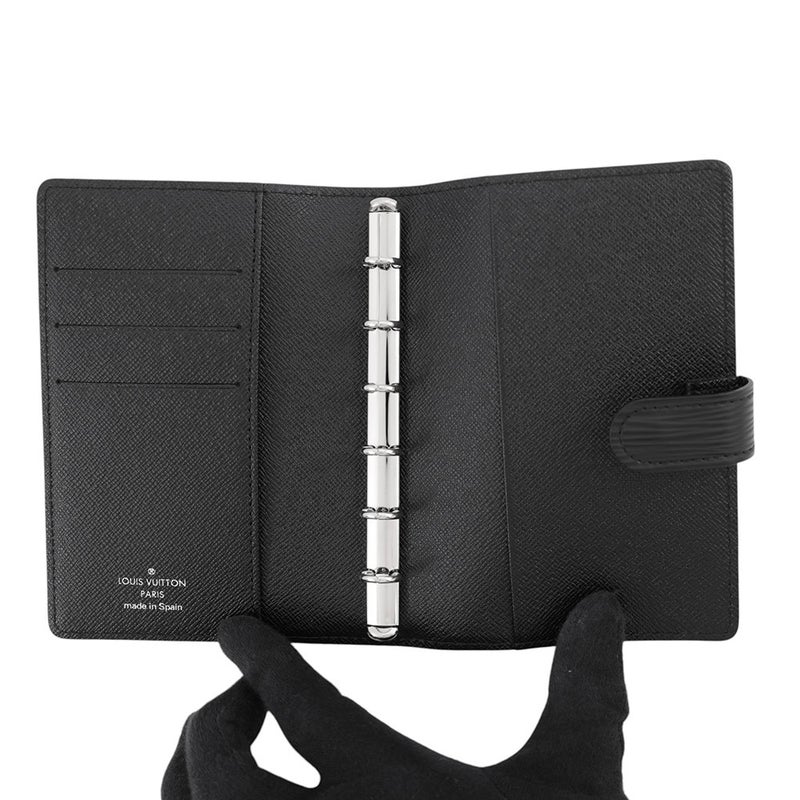 ルイヴィトン 手帳カバー エピ アジェンダPM R20052 LOUIS VUITTON ヴィトン 手帳 ノート ブラック 黒