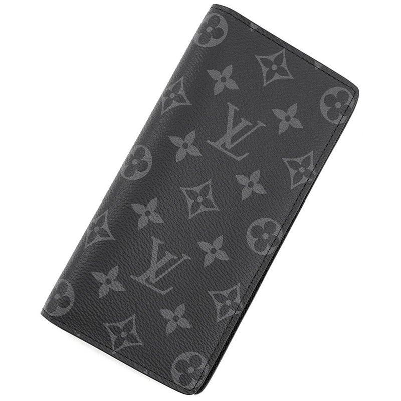 ルイヴィトン 長財布 モノグラム・エクリプス ポルトフォイユ・ブラザ M61697 LOUIS VUITTON ブラック 黒