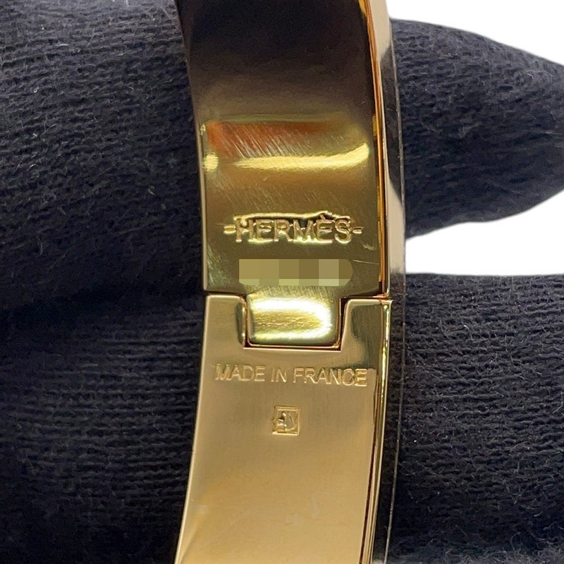 エルメス ブレスレット クリックH クリッククラックPM ホワイト/ゴールド金具 HERMES アクセサリー 白