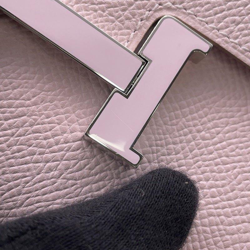 エルメス 長財布 コンスタンス トゥーゴー ロング モーヴペール/ラッカー/シルバー金具 エプソン K刻印 財布