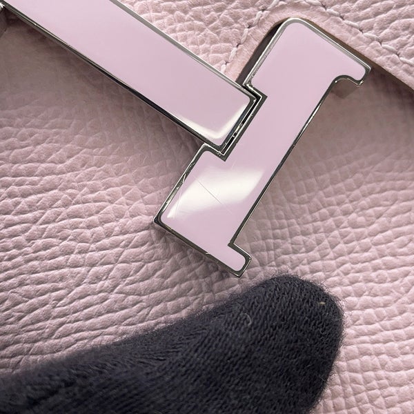エルメス 長財布 コンスタンス トゥーゴー ロング モーヴペール/ラッカー/シルバー金具 エプソン K刻印 財布