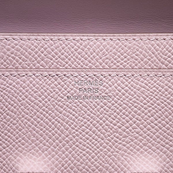 エルメス 長財布 コンスタンス トゥーゴー ロング モーヴペール/ラッカー/シルバー金具 エプソン K刻印 財布