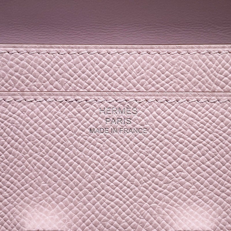 エルメス 長財布 コンスタンス トゥーゴー ロング モーヴペール/ラッカー/シルバー金具 エプソン K刻印 財布