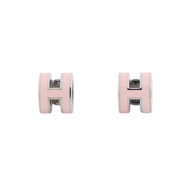 エルメス ピアス ミニ・ポップアッシュ ピンク/シルバー金具 HERMES アクセサリー