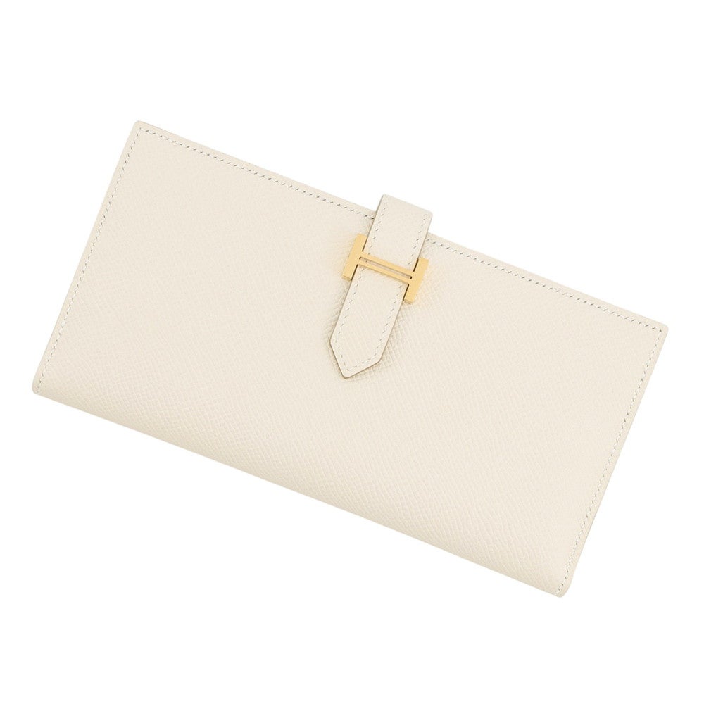 エルメス 長財布 ベアンスフレ マチ有りクレ/ゴールド金具 エプソン G