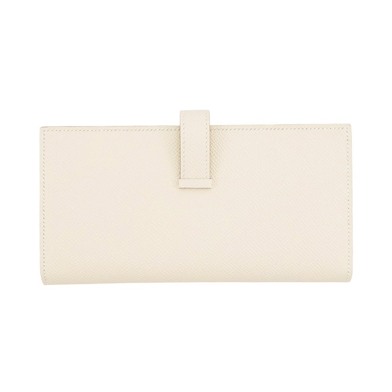 エルメス 長財布 ベアンスフレ マチ有りクレ/ゴールド金具 エプソン G刻印 財布