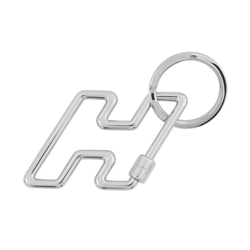 エルメス キーホルダー H・トゥ・スピード シルバー金具 HERMES キーリング
