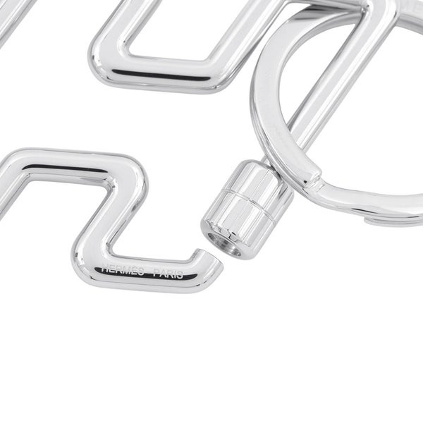 エルメス キーホルダー H・トゥ・スピード シルバー金具 HERMES キーリング