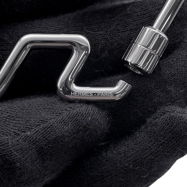 エルメス キーホルダー H・トゥ・スピード シルバー金具 HERMES キーリング