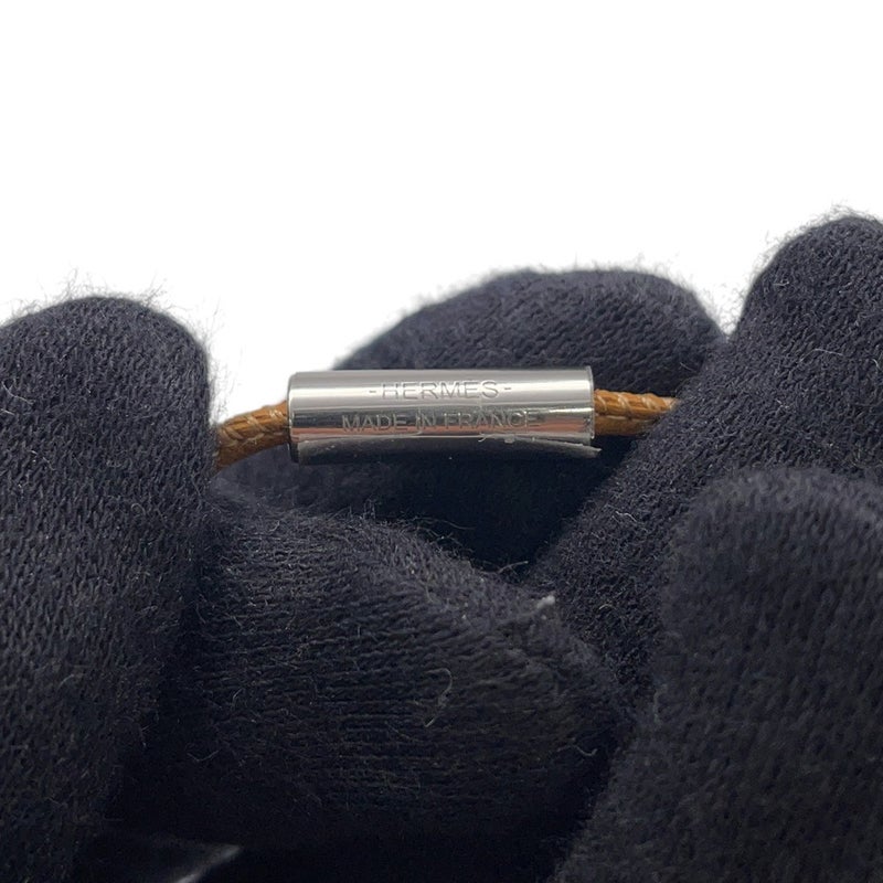 エルメス ネックレス モンプティケリー GM フリンジ セサミ/ルージュクー/シルバー金具 スイフト アクセサリー