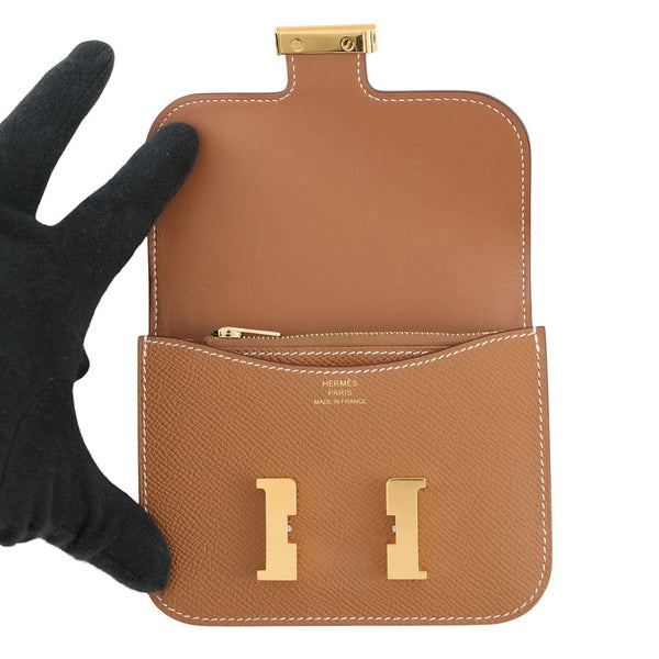 エルメス 財布 コンスタンス スリム ゴールド/ゴールド金具 エプソン W刻印 HERMES 財布