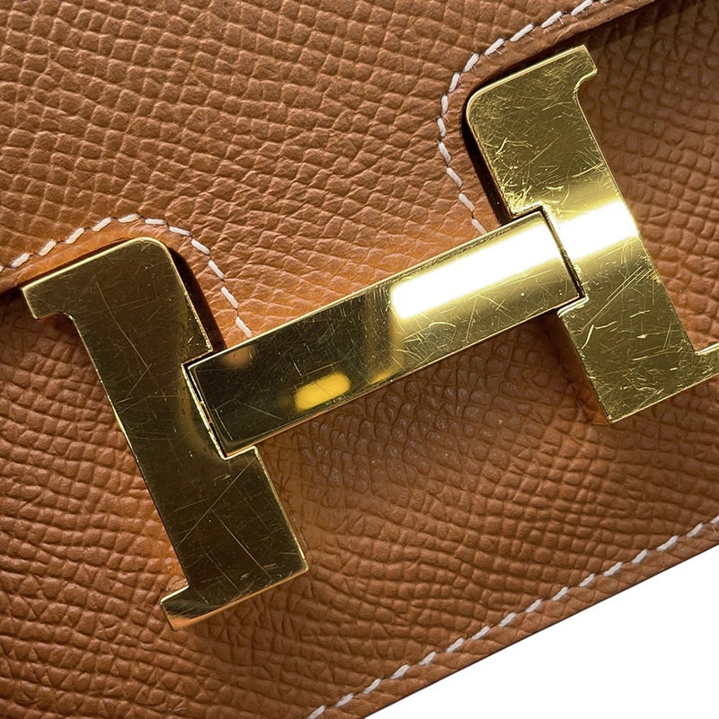 エルメス 財布 コンスタンス スリム ゴールド/ゴールド金具 エプソン W刻印 HERMES 財布