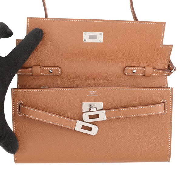 エルメス ケリーウォレット ロング トゥーゴー ゴールド/シルバー金具 エバーカラー K刻印 財布