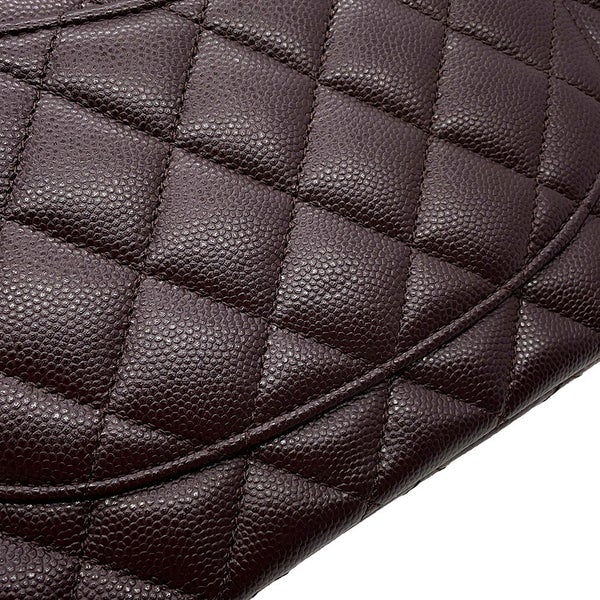 シャネル チェーンショルダーバッグ マトラッセ25 ココマーク キャビアスキン ダブルチェーン A01112 CHANEL