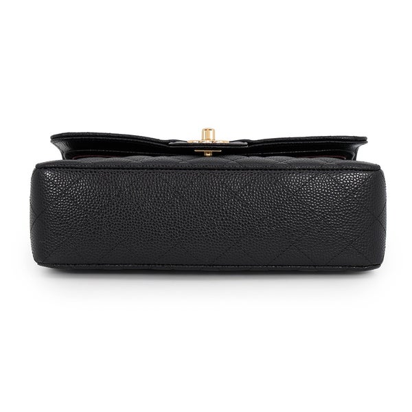 シャネル チェーンショルダーバッグ クラシック マトラッセ23 ココマーク キャビアスキン A01113 CHANEL 黒