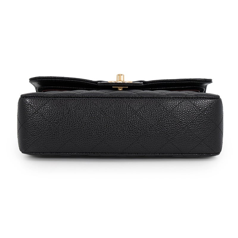シャネル チェーンショルダーバッグ クラシック マトラッセ23 ココマーク キャビアスキン A01113 CHANEL 黒