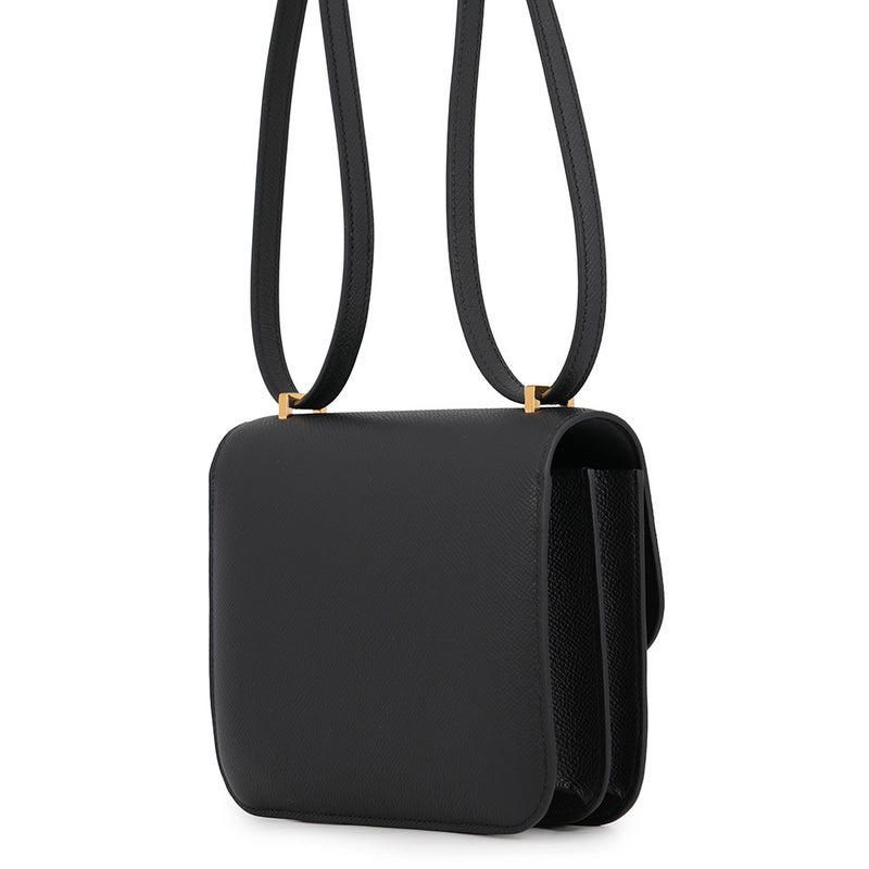 エルメス ショルダーバッグ ミニ コンスタンス3 ミロワール ブラック/ゴールド金具 エプソン G刻印 HERMES 黒