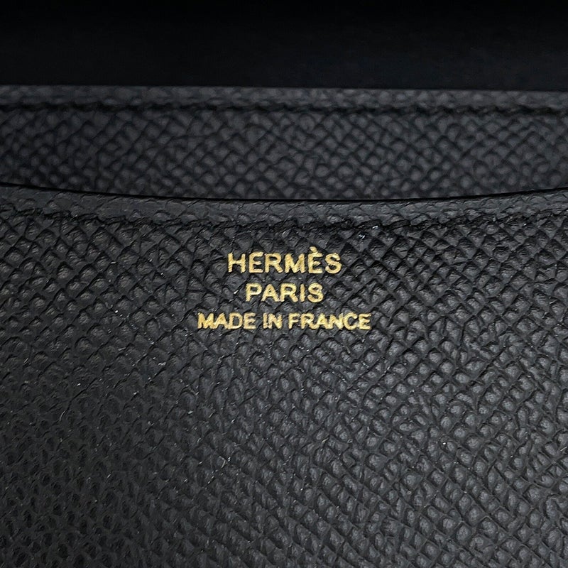 エルメス ショルダーバッグ ミニ コンスタンス3 ミロワール ブラック/ゴールド金具 エプソン G刻印 HERMES 黒