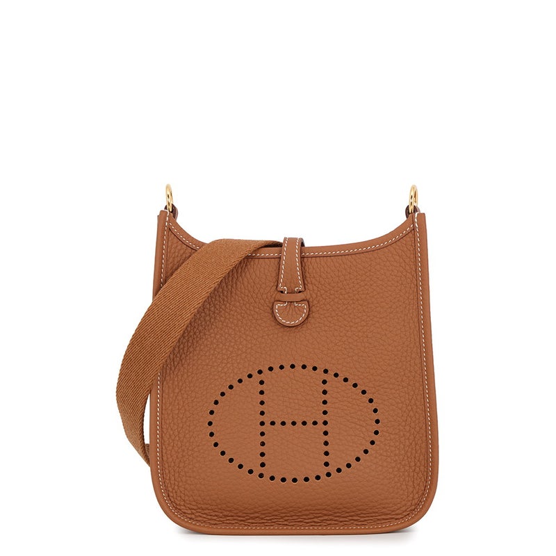 エルメス ショルダーバッグ エブリンTPM 111cm アマゾン ゴールド/ゴールド金具 トリヨンクレマンス K刻印 HERMES Evelyne